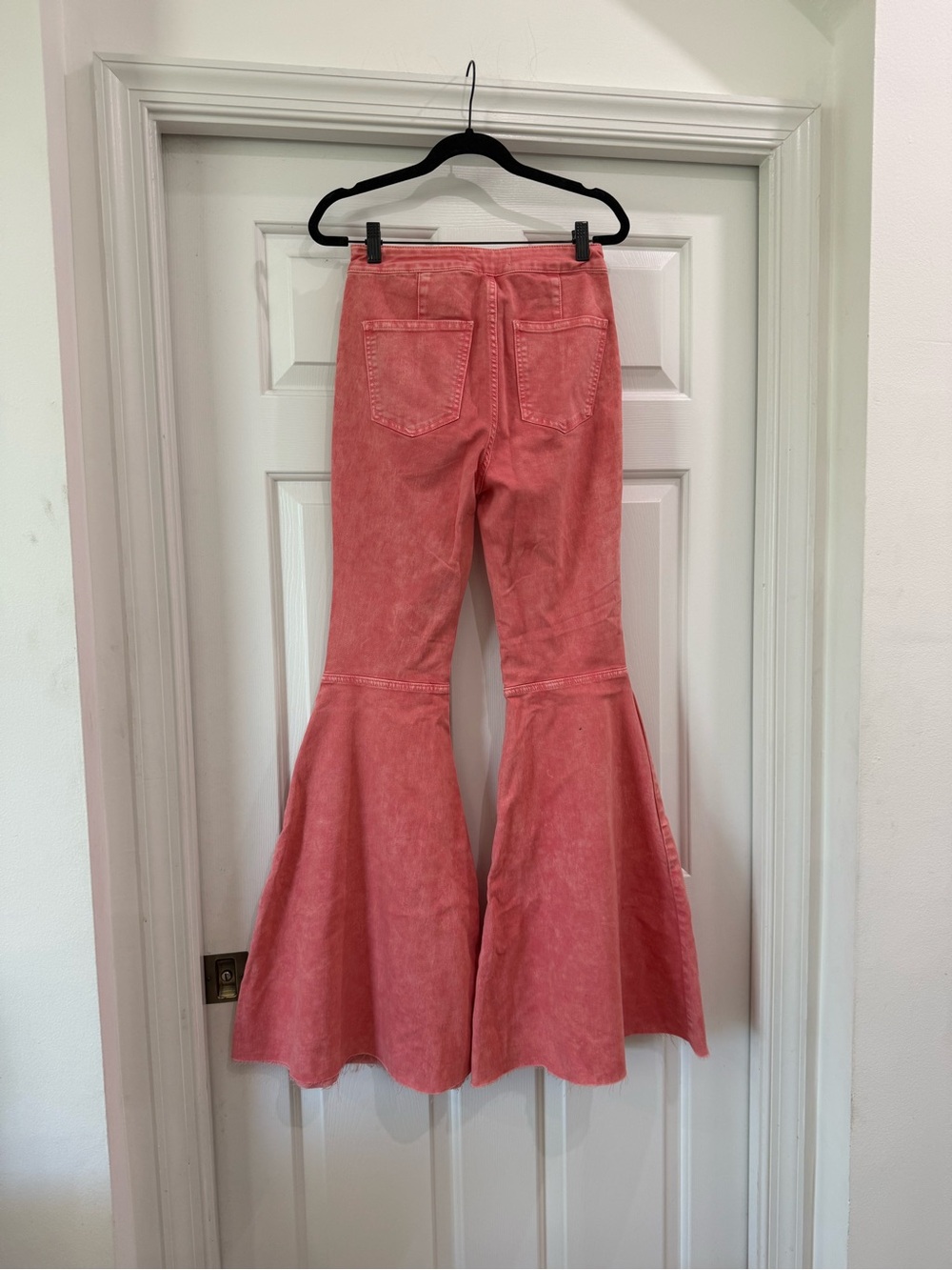 We The Free Coral Pink Flare Jeans - Make an offer! - Picture 2 of 4